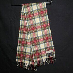 Glen Lawrie Made in Great Britain Cashmere Scarf Muted Dress Stewart 8 1/4"x44"